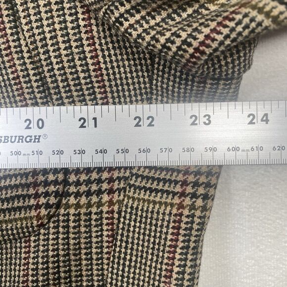 Jos. A. Bank 100% Wool Sport Coat Men’s 44L Glen Plaid Blazer Made in USA - Picture 11 of 13